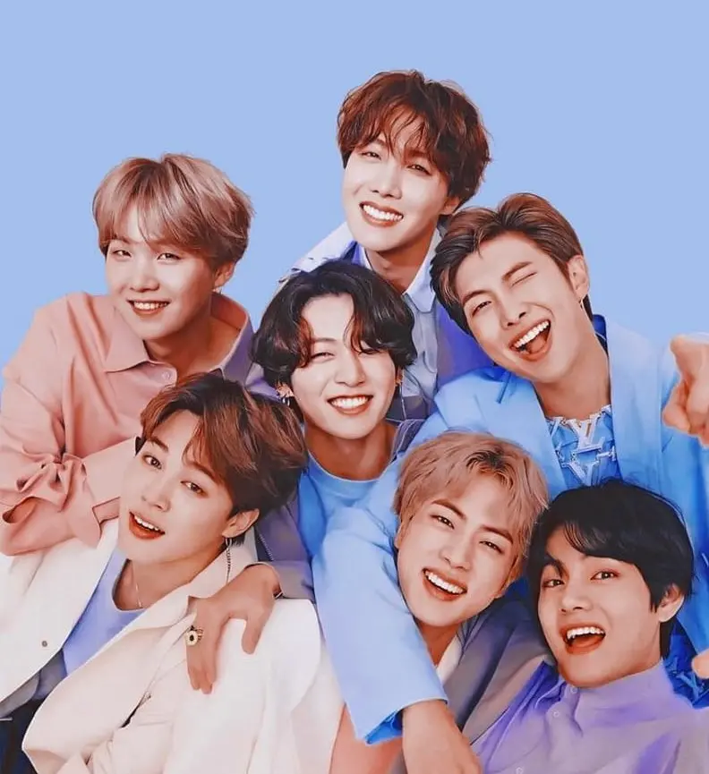 Official photo of the BTS group in high quality
