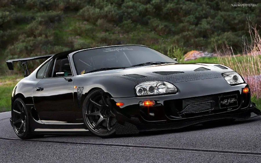 Download Toyota Supra Black Wallpaper
