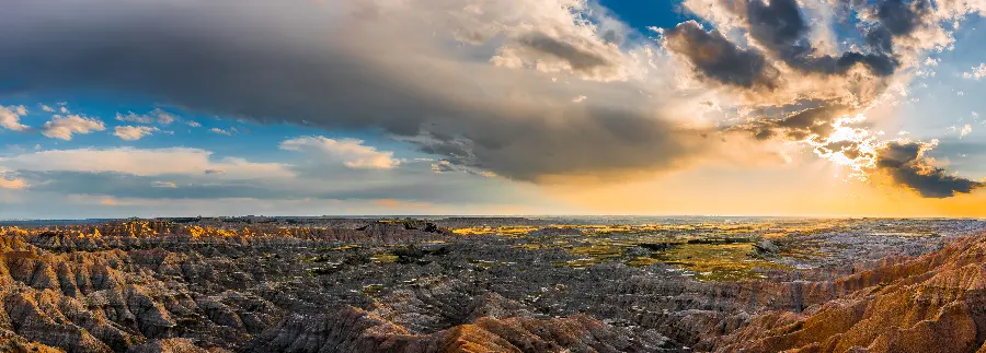 Beautiful photo of the natural landscape of Badlands National Park