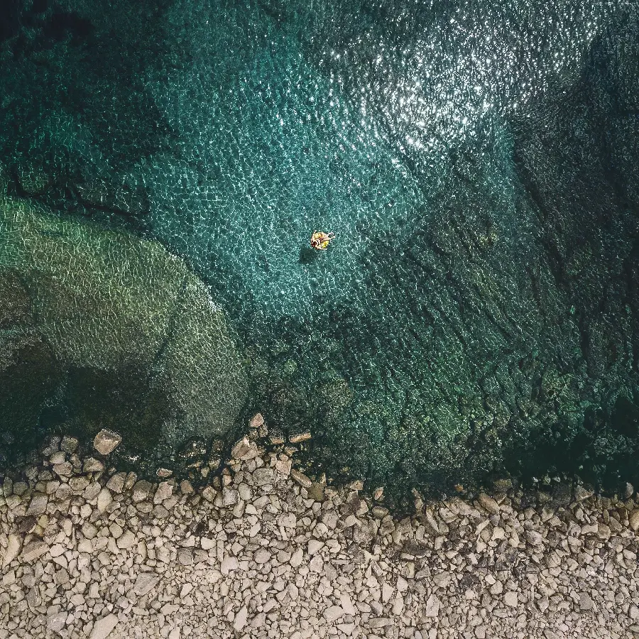 Photo of a beautiful and clean sea for swimming and sunbathing
