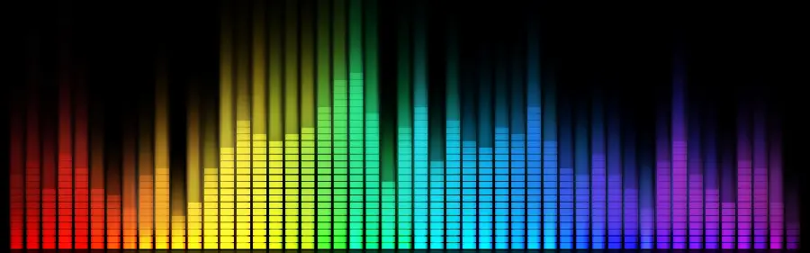 Download colorful wallpaper with equalizer design suitable for Windows 10 and 11