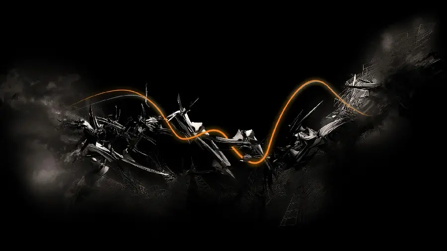 Wallpaper with a modern design and a dark theme