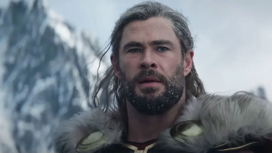 Chris Hemsworth's picture in the new movie Thor Love and Thunder