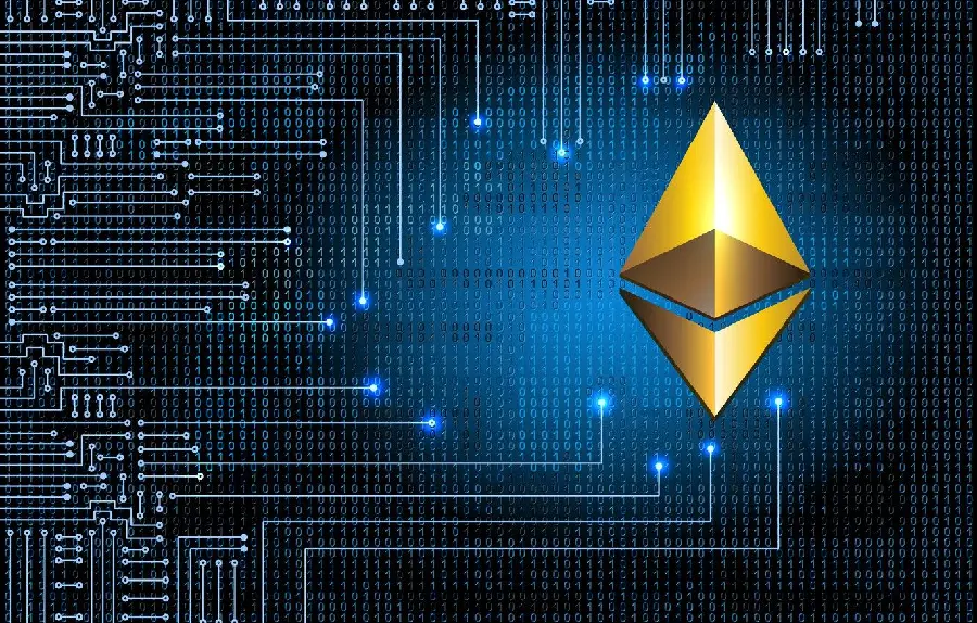 Ethereum ETH background image for Windows 11 background