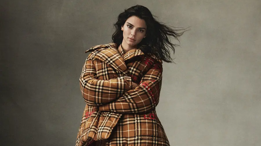 Download Kendall Jenner image with messy hair and a special coat