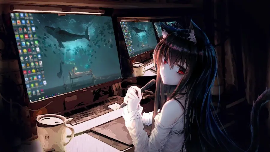 Fake Gamer Girl Picture