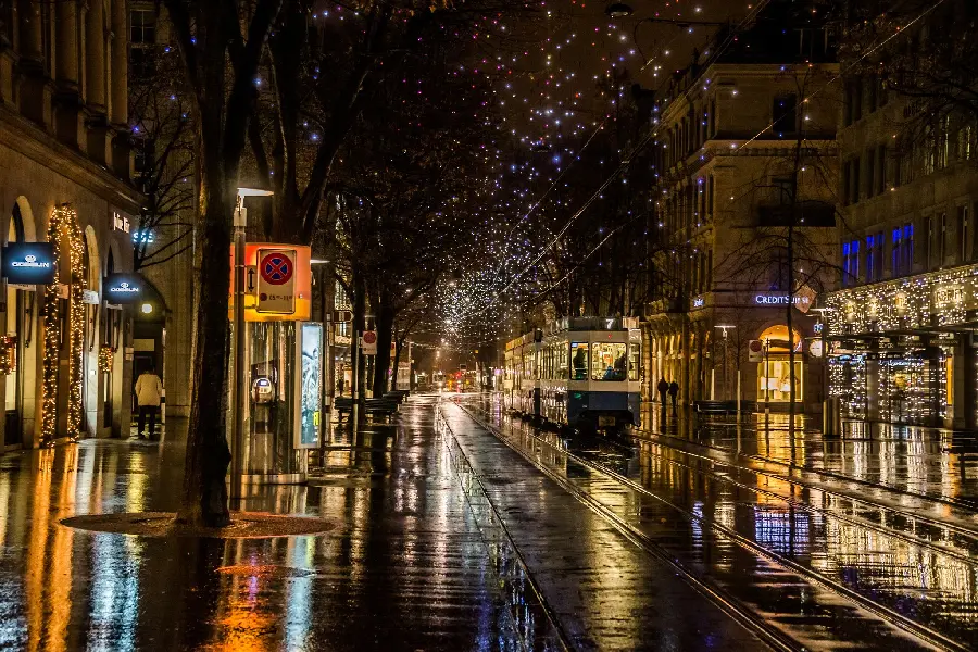 Simple wallpaper beautiful rainy road photo