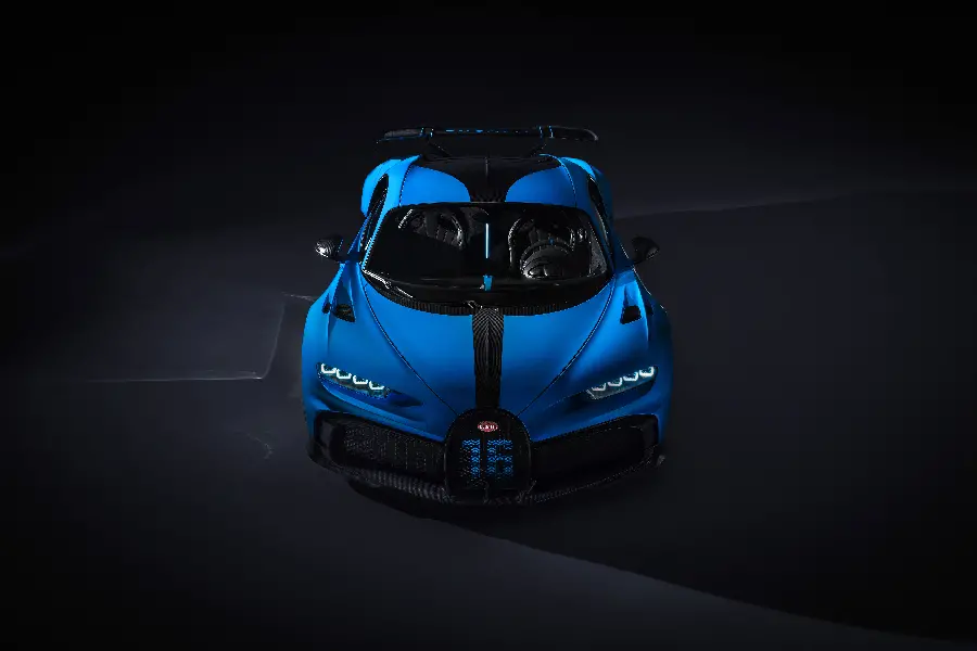 Bugatti Bugatti front view with black and dark background