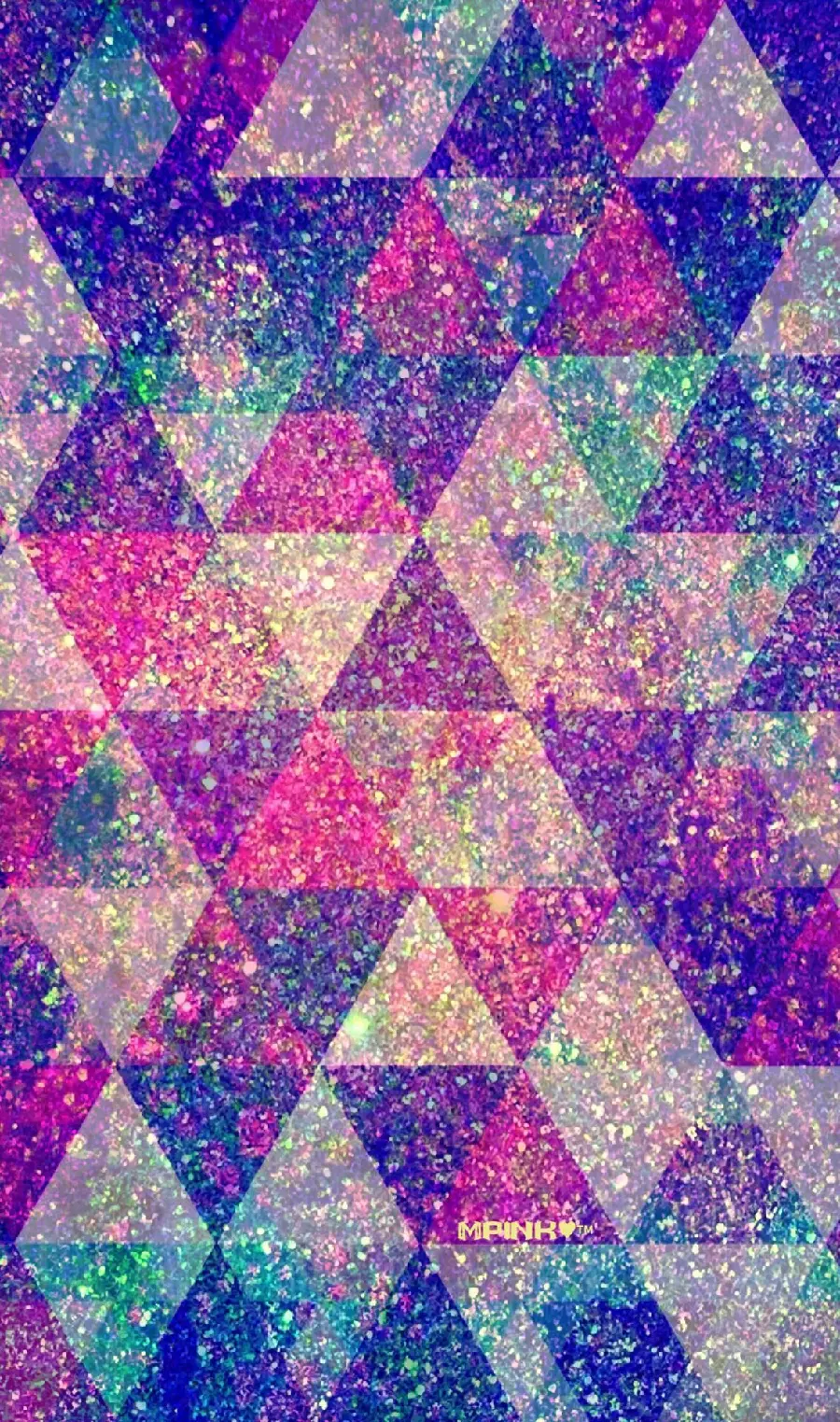 Cool Purple and Pink Wallpaper with Triangle Theme Suitable for Mobile