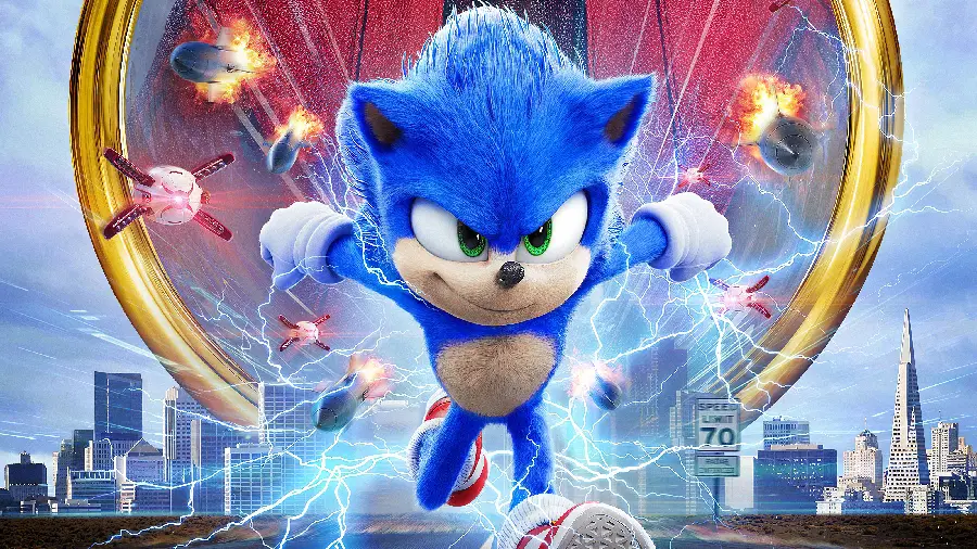 Download new Sonic movie photo and poster starring Jim Carrey