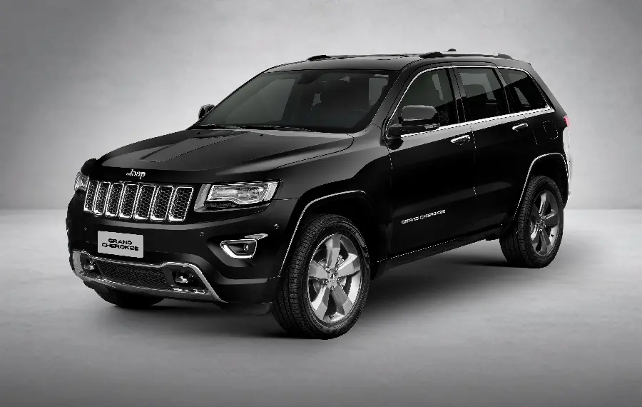 Black Jeep profile photo On a gray background