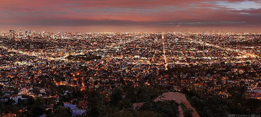 Background of Los Angeles city for working in Photoshop in full HD quality