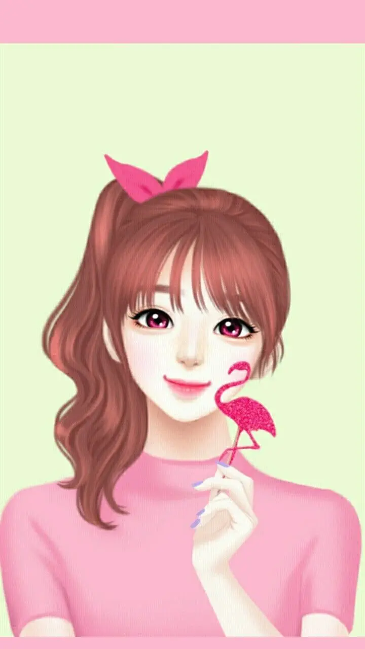 Cool fantasy girly profile photo with an attractive and beautiful anime girl design