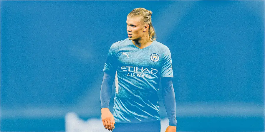Erling Haaland background image in Manchester City