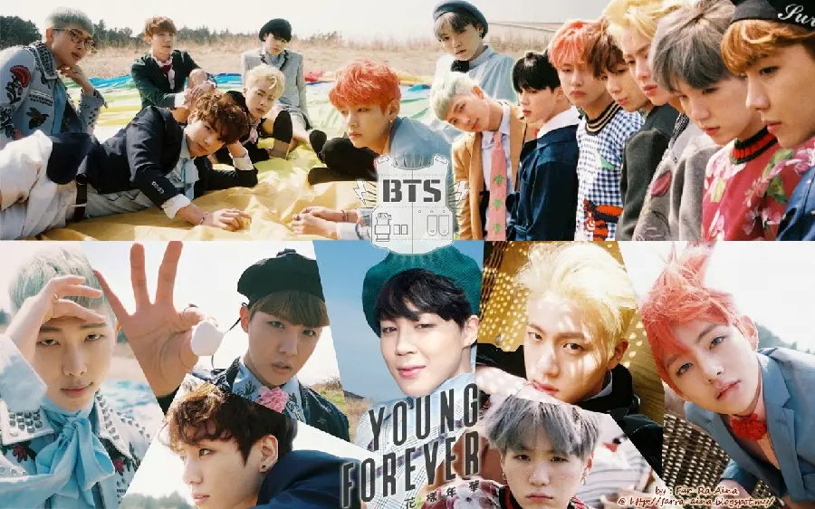 Beautiful wallpaper of the group Korean BTS boys with cool design