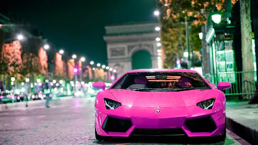 Download Stylish Girly Pink Lamborghini Wallpaper for Laptop