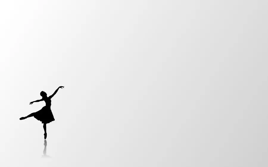 Minimal photo of a ballet dancer girl with a light background for a profile