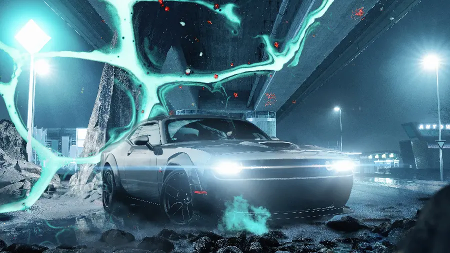 Cool and stylish Dodge Challenger car wallpaper for boys