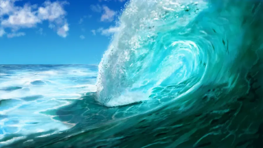 Download a beautiful image of sea waves in high quality