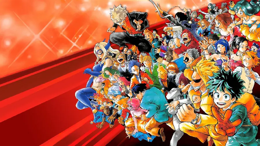 Wallpaper of all characters in the series