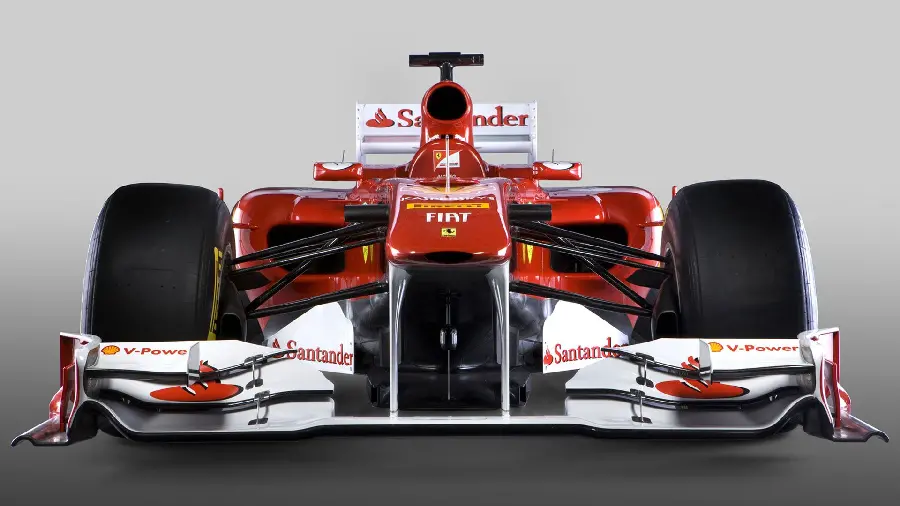 Download a photo of the front of the red and white Ferrari F1 suitable for Instagram posts