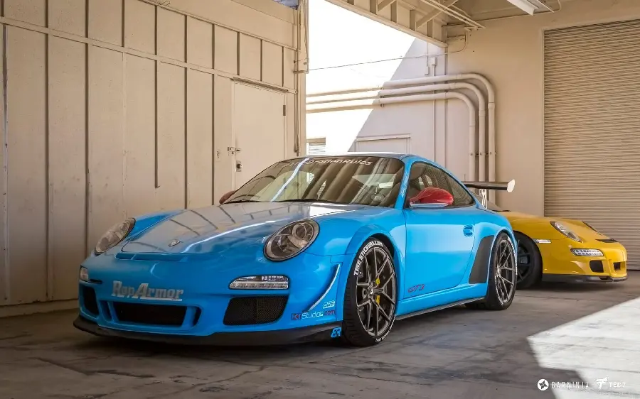 Porsche 911 GT3 car photo for profile with special and attractive blue color