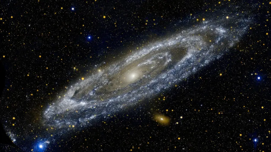 Dark Space and Andromeda Galaxy 4K Photo Seb for making backgrounds and wallpapers