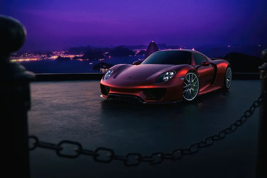 Porsche 918 car wallpaper with a special and cool design for the background and background