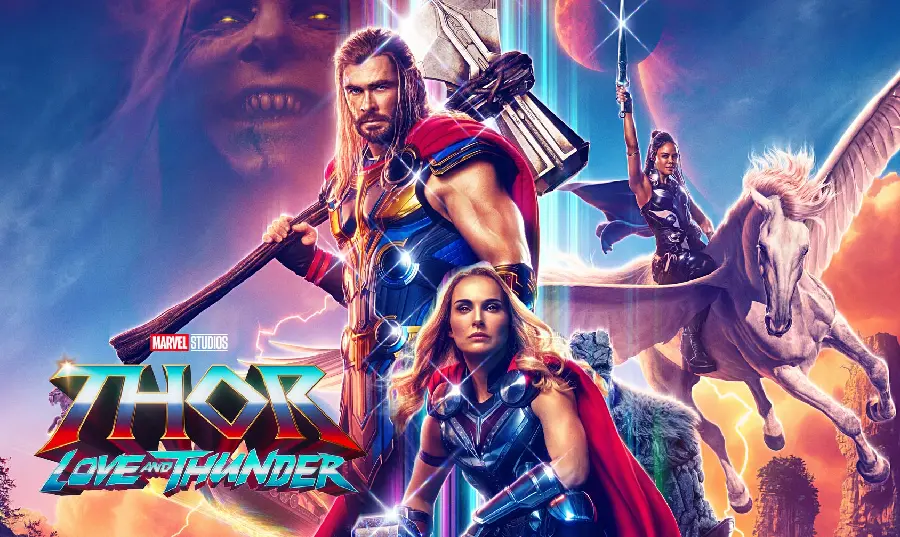 Photos of the main actors of the new movie Thor Love and Thunder