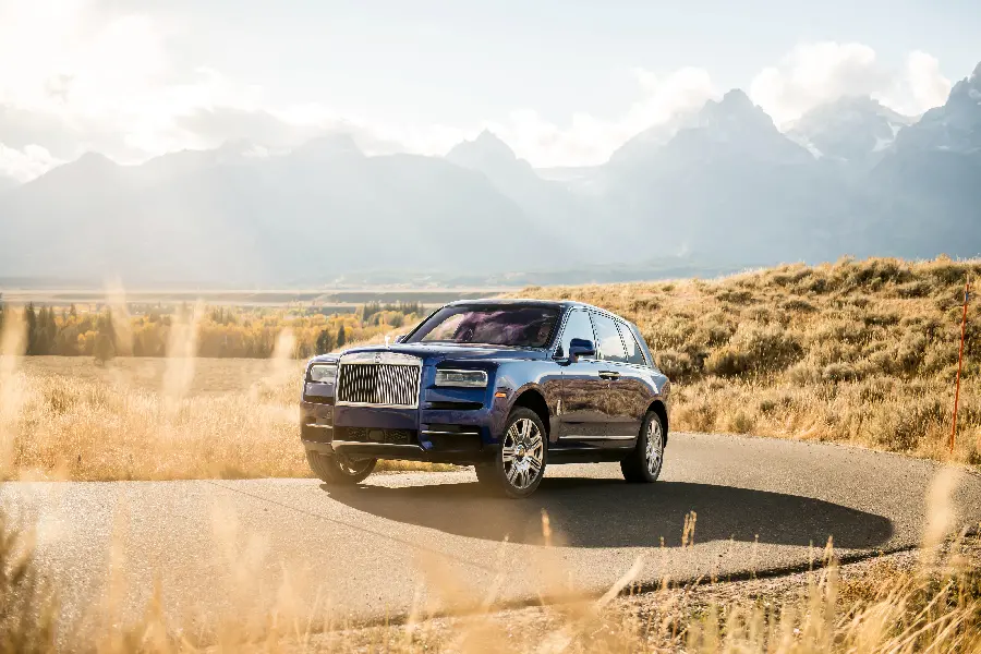 Attractive and cool photo of Rolls Royce car for background