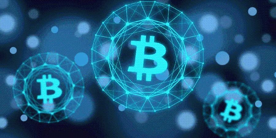 Bitcoin Profile Picture with Blue Background