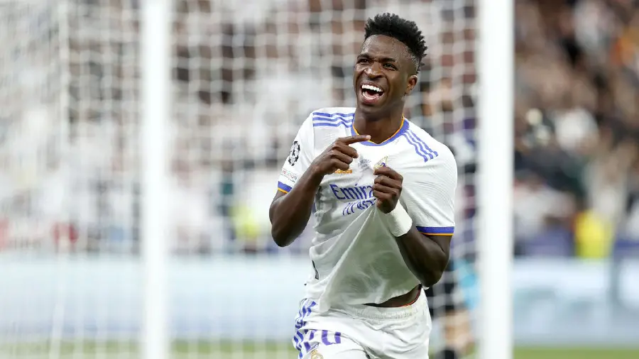 Photo of Vinicius Junior, Real Madrid player in the 2022 Champions League