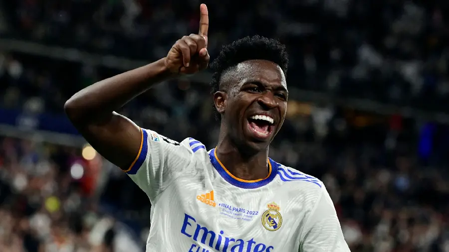Image of Vinicius Junior in the 2022 Champions League Final