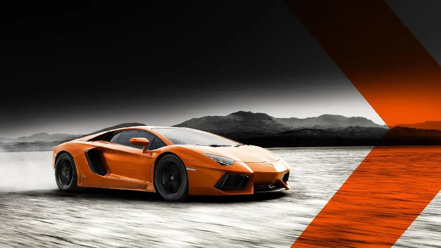 Photo of Lamborghini Aventador orange full hd