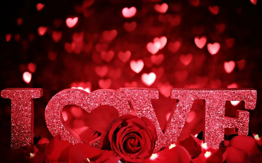 Very beautiful background in the color of love and affection for Valentine's Day