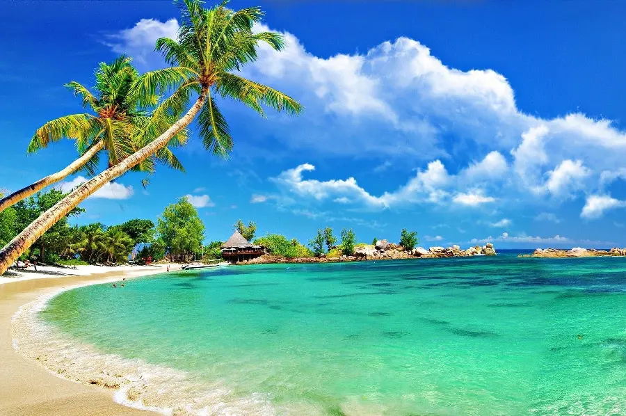Wallpaper of the beautiful beaches of the islands of Jamaica