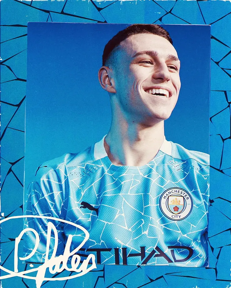 Phil Foden poster in Manchester City