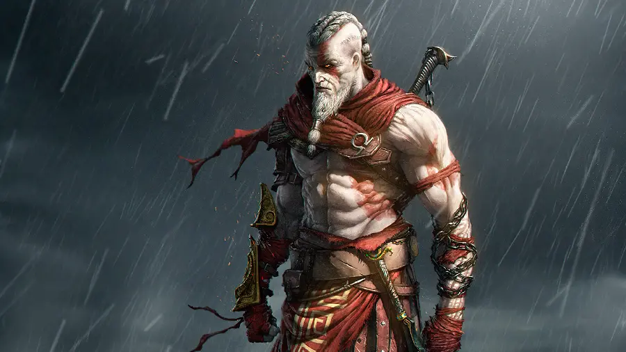Attractive and cool photo and edit of Kratos God of War and God of War
