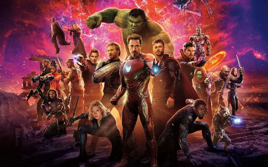 Beautiful photo of the Avengers movie with high quality Top