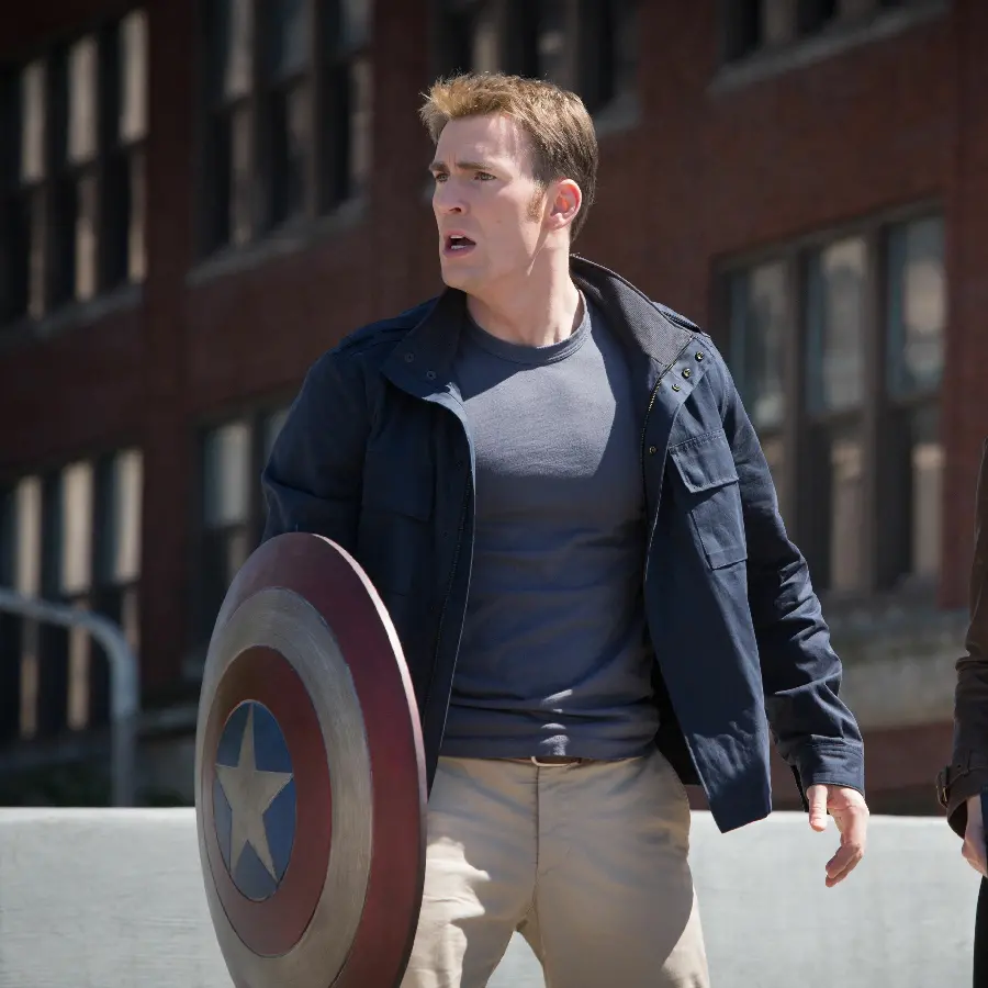 Picture of American actor Chris Evans in the Avengers movie in good quality