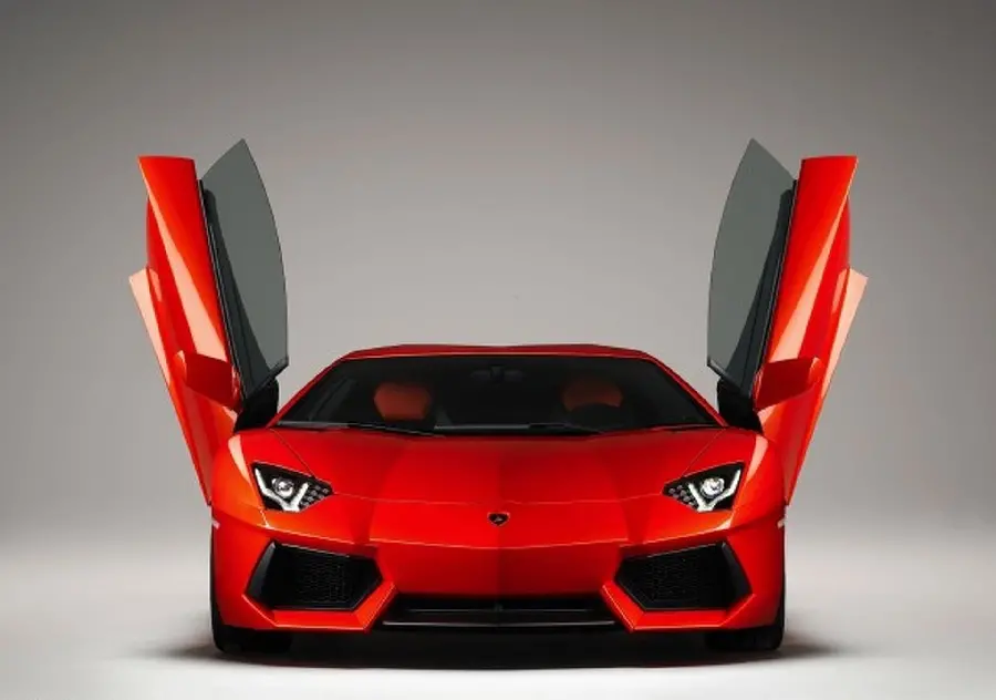 Download cherry red Lamborghini background image for profile