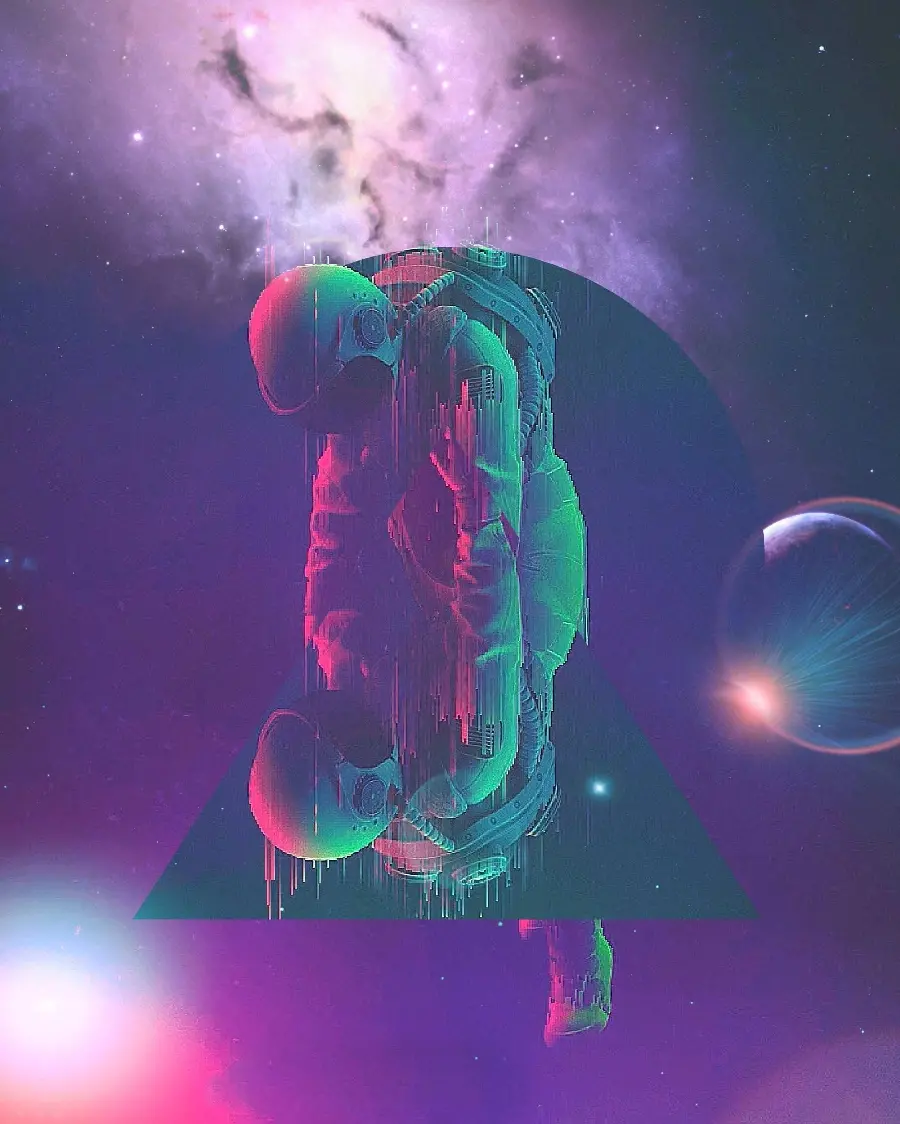 Sad Astronaut Photo Thinking and Thinking for Profile