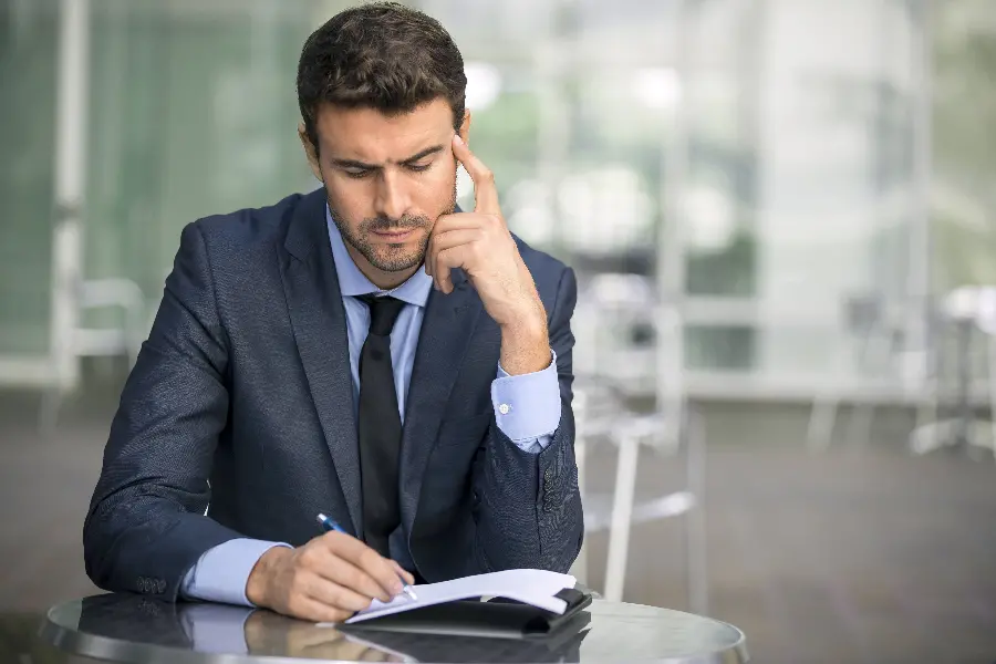Stock and free photo of a thinking man and a thinking man for Photoshop background