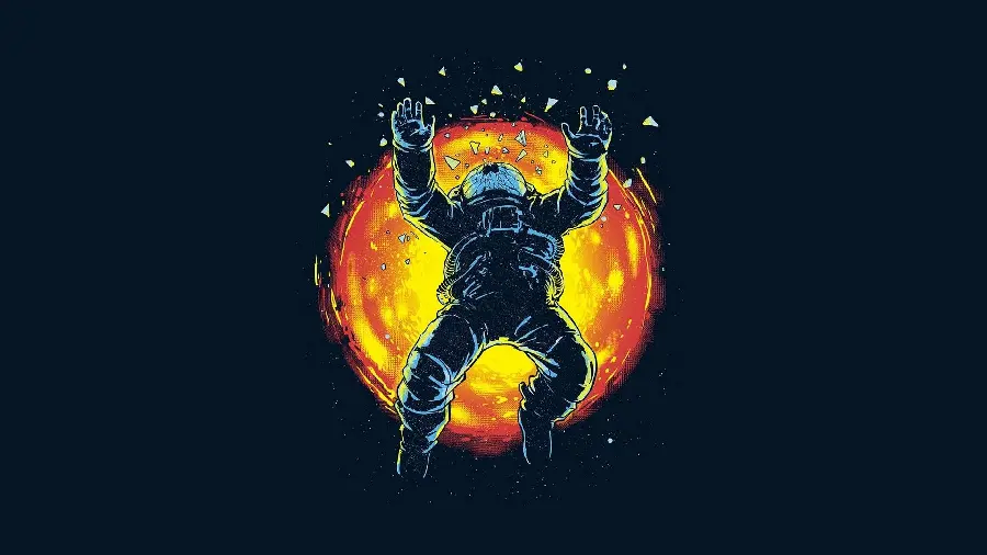 Free Stock Photo Fantasy and Minimal Astronaut for Photoshop Background