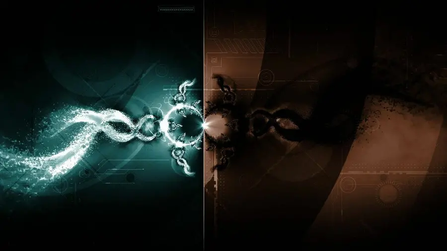 Abstract Shapes Wallpaper with Various Lines for Wide and Wide Screens