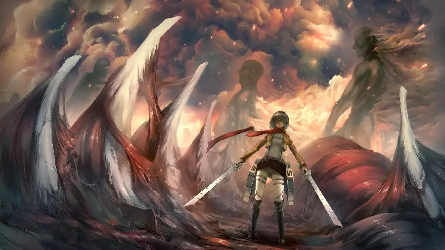 Special and beautiful wallpaper of Mikasa Ackerman with hd quality