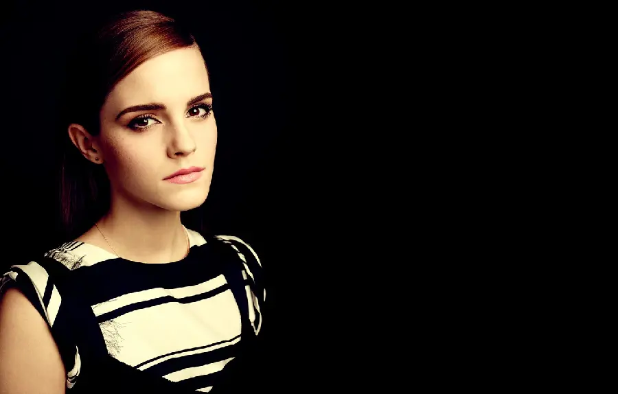 Beautiful Emma Watson wallpaper with black background