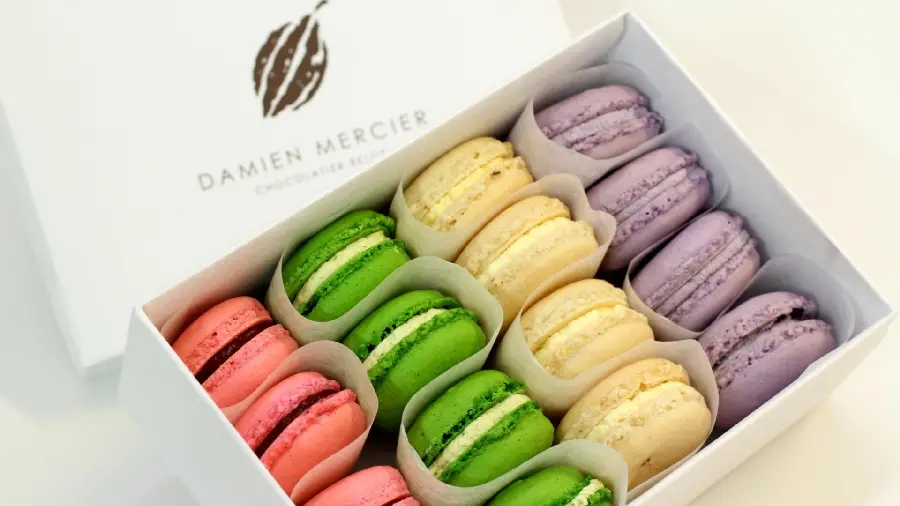 Download beautiful photo of macaron sweets box for gift
