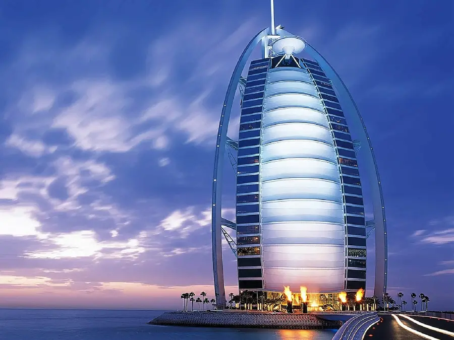 High quality stock photo of Burj Al Arab in the advanced city of Dubai