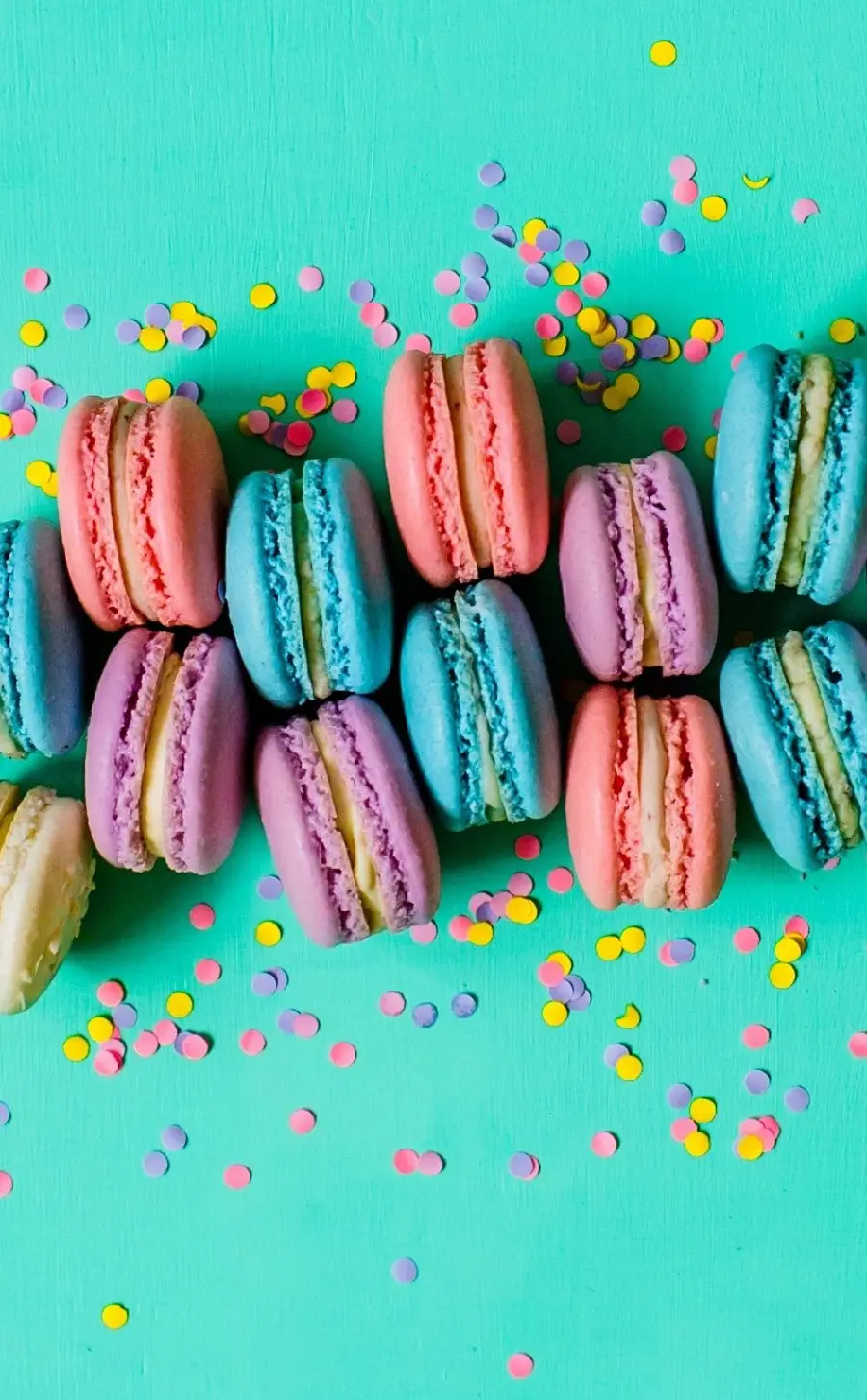 Beautiful and attractive photo of macarons for Instagram story 